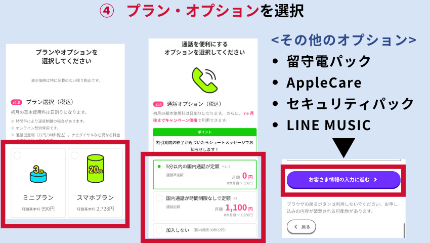 LINEMO契約4