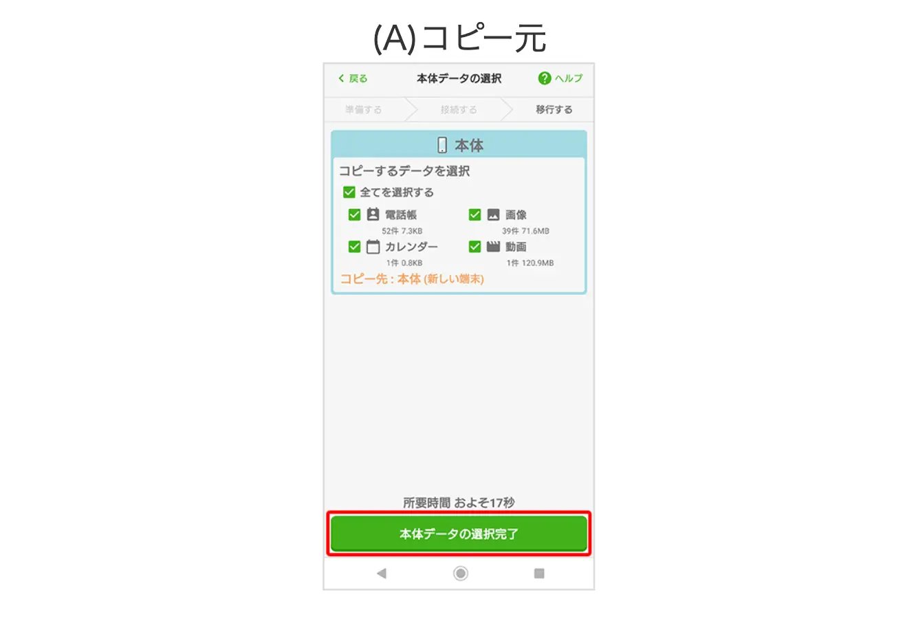 かんたんデータコピーアプリを使う方法