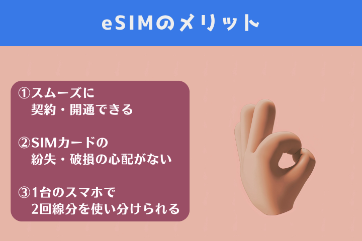 eSIMのメリット