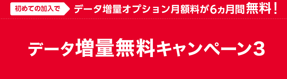 データ増量無料キャンペーン3