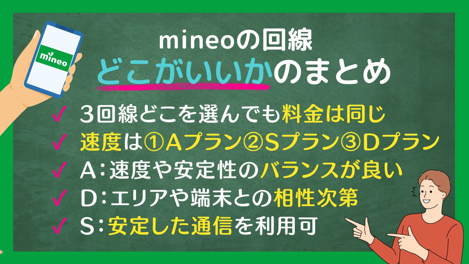 mineo回線どこまとめ