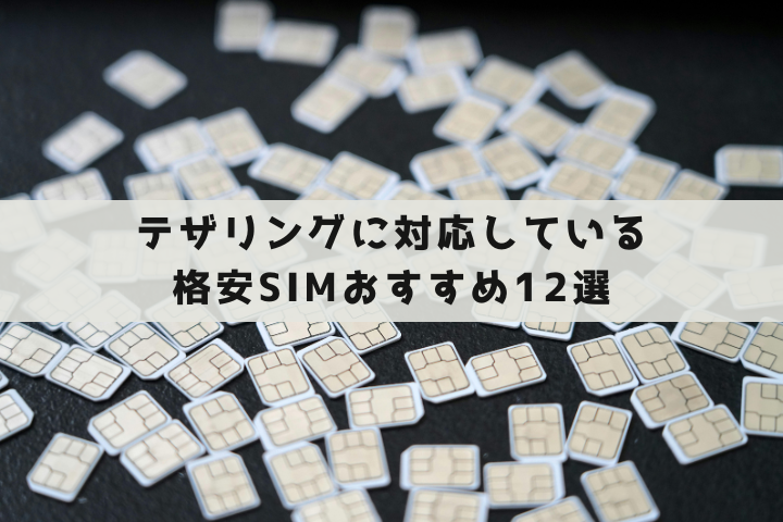 テザリング格安SIM
