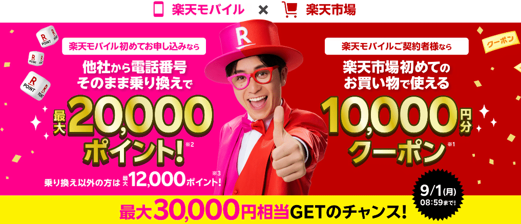 楽天モバイル×楽天市場キャンペーン
