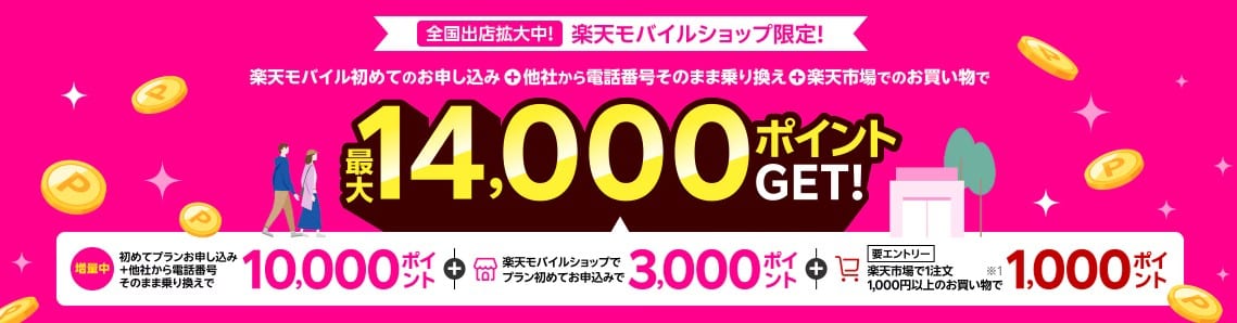 楽天モバイルショップ キャンペーン